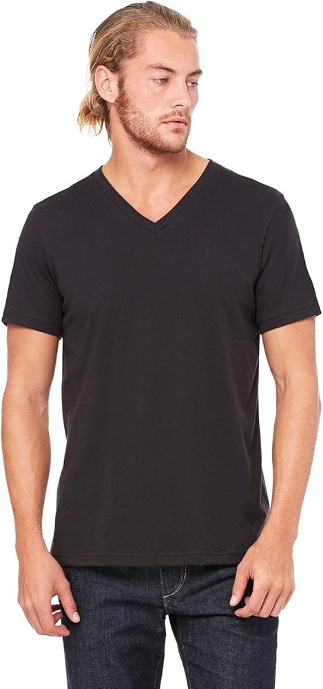 Bella Canvas Men's Jersey S/S V-Neck Tee