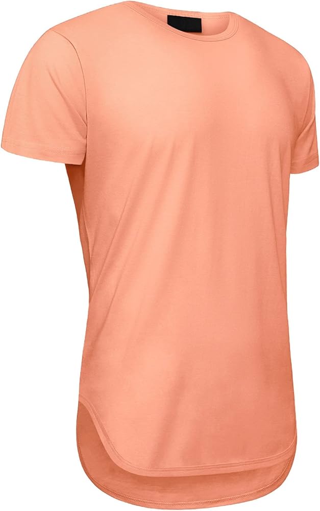 Victorious Men's Hipster Longline Curved Hem Tees