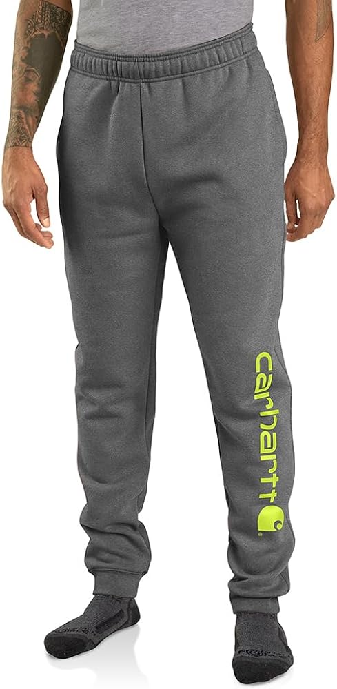 Carhartt Men's Relaxed Fit Midweight Tapered Logo Graphic Sweatpant