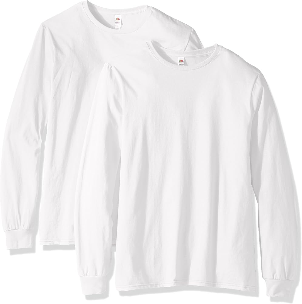 Fruit of the Loom Men's Long Sleeve T-Shirt (2 Pack)