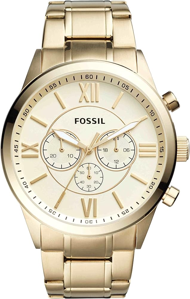 Fossil Flynn Chronograph Gold-Tone Stainless Steel Watch BQ1128