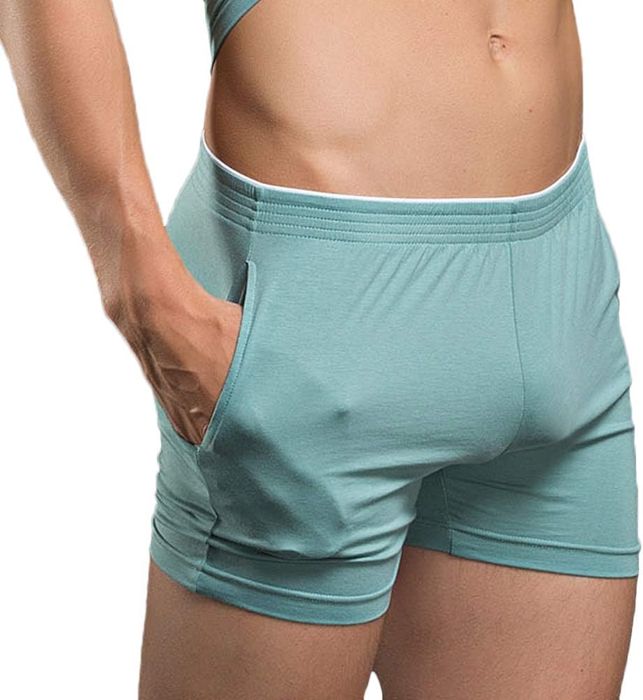 Men's Running Workout Active Shorts Cotton Gym Training Lounge Sleep Bottoms