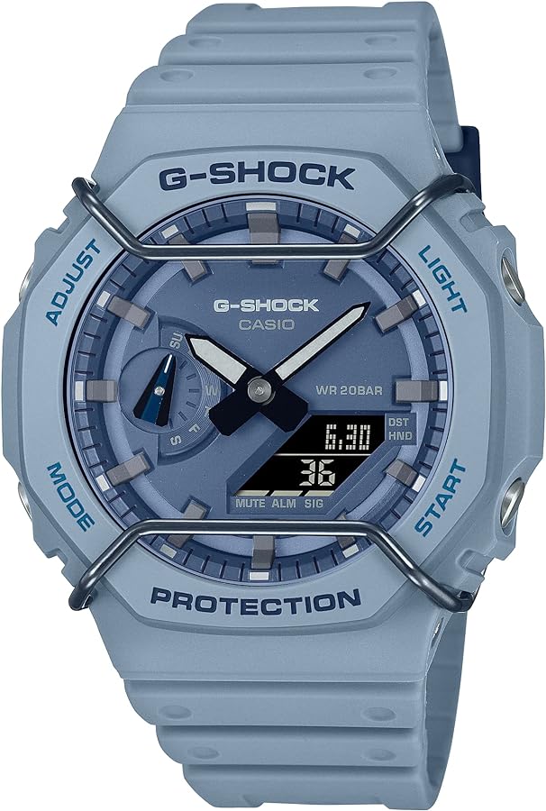 G-Shock GA2100PT-2A Tone-on-Tone Wire Face Casioak Blue