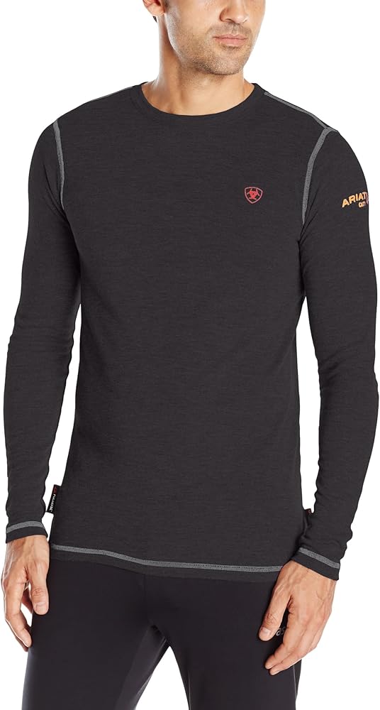 Ariat Men's Flame Resistant Polartec Powerdry Long Sleeve BaselayerHenley Shirt