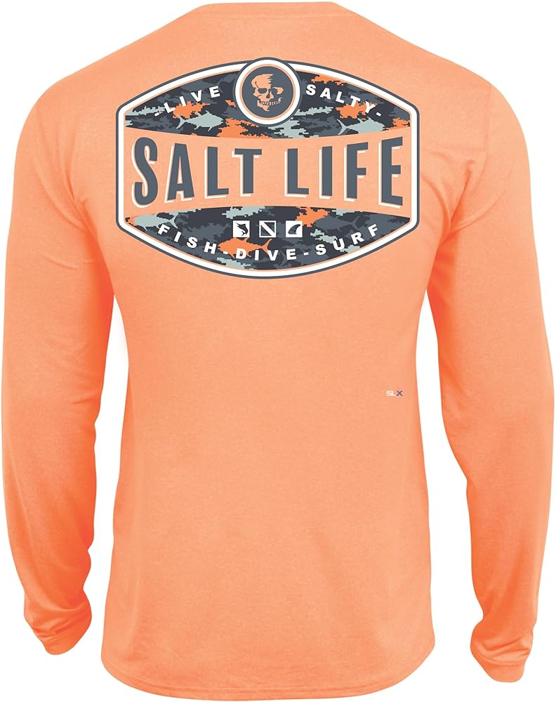 Salt Life Men's Aquatic Life Long Sleeve Performance Tee