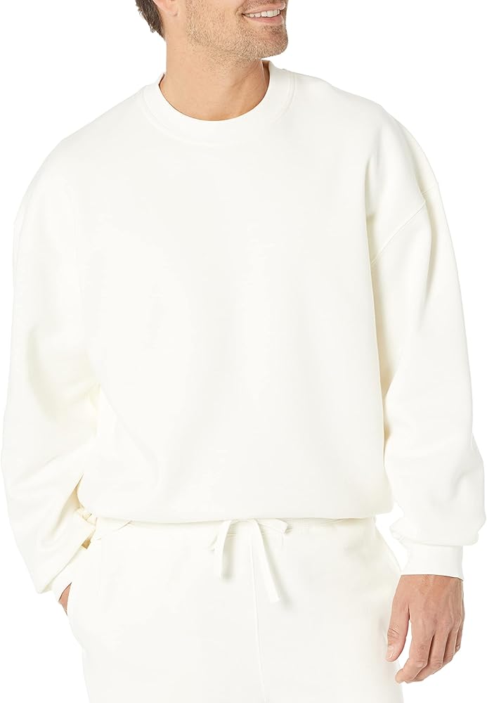 Amazon Essentials Men's Oversized-Fit Crewneck Sweatshirt (Available in Big & Tall)