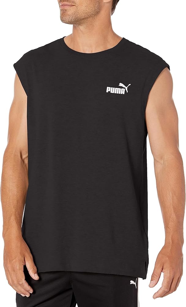 PUMA Men's Essentials Sleeveless Tee, Black-AH23, X-Large