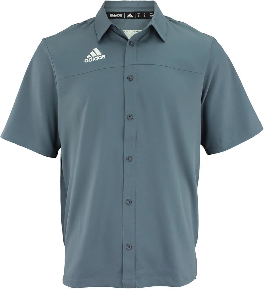 adidas Men's Team Iconic Full Button Polo