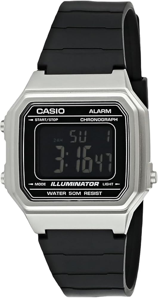 Casio W-217HM-7B Kids Mens Watch Digital Stopwatch Alarm WR W-217 Original New