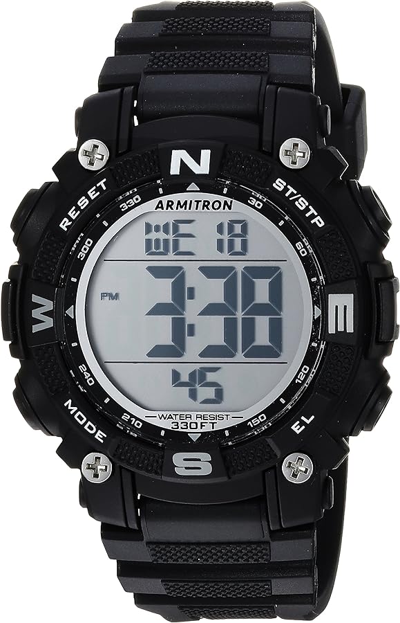 Armitron Sport Unisex Digital Chronograph Resin Strap Watch, 45/7099