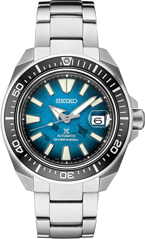 SEIKO SRPE33 Automatic Dive Watch for Men - Prospex Special Edition - LumiBrite Hands, Unidirectional Bezel - Water Resistant 200M