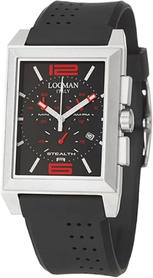 Locman Men's Sport Black Dial Watch - 242BKRD1BK