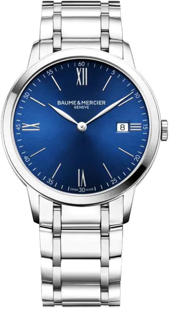 Baume et Mercier Classima Blue Dial Men's Watch MOA10382