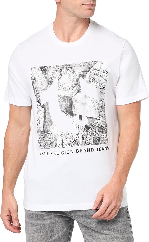 True Religion Men's AOP Ss Classic Tee