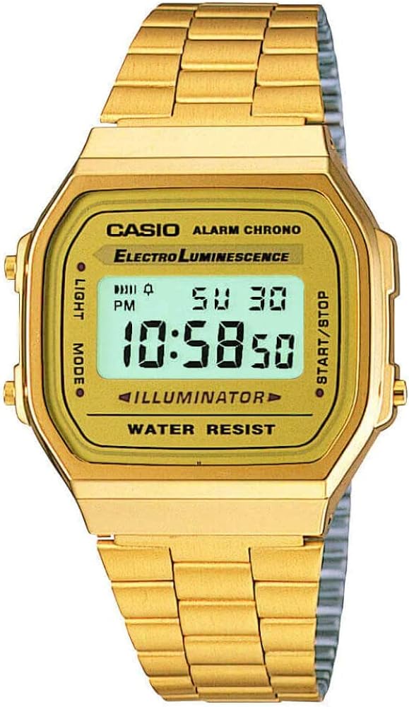 Casio A168wg-9Wdf Men's Multi-Function Gold-Tone Base Metal Bracelet Watch