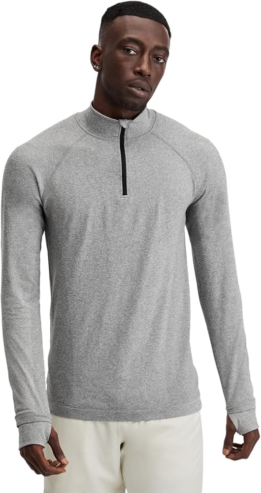 Fabletics Men's The Training Day 1/4 Zip, Training, Performance, Athletic, Breathable, 4-Way Stretch