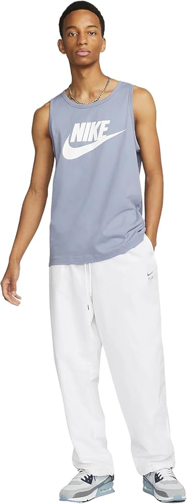 Nike Sportswear Men's Icon Futura Tank Top (Medium, Ashen Slate)