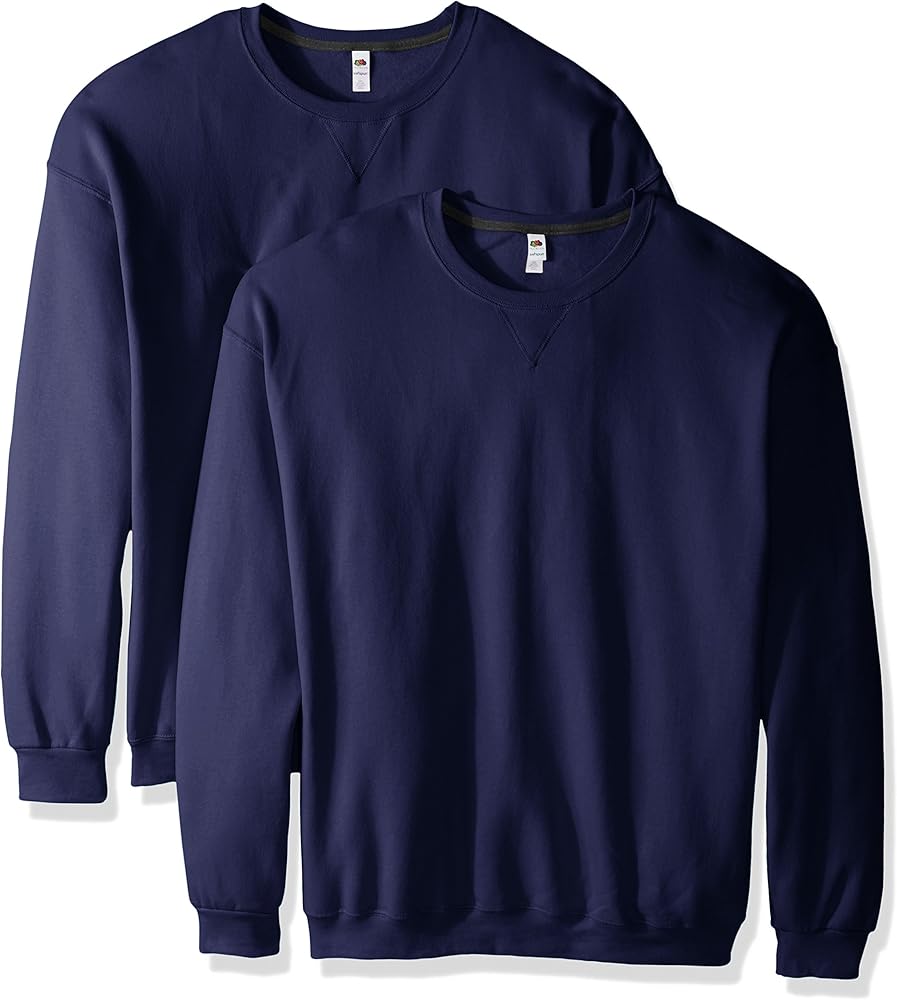 Fruit of the Loom Men's Crew Sweatshirt (2 Pack)