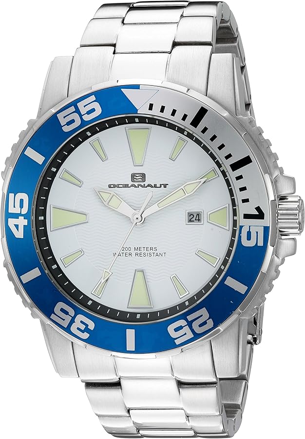 Oceanaut Men's 'Marletta' Quartz Stainless Steel Watch, Color:Silver-Toned (Model: OC2912)