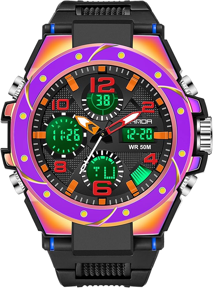 findtime Military Watches for Men Reloj para Hombre Deportivo Mens Tactical Outdoor Waterproof Digital Sports Work Analog Wrist Watch Color Black Green Gold Silver Blue Purple Cool Designer