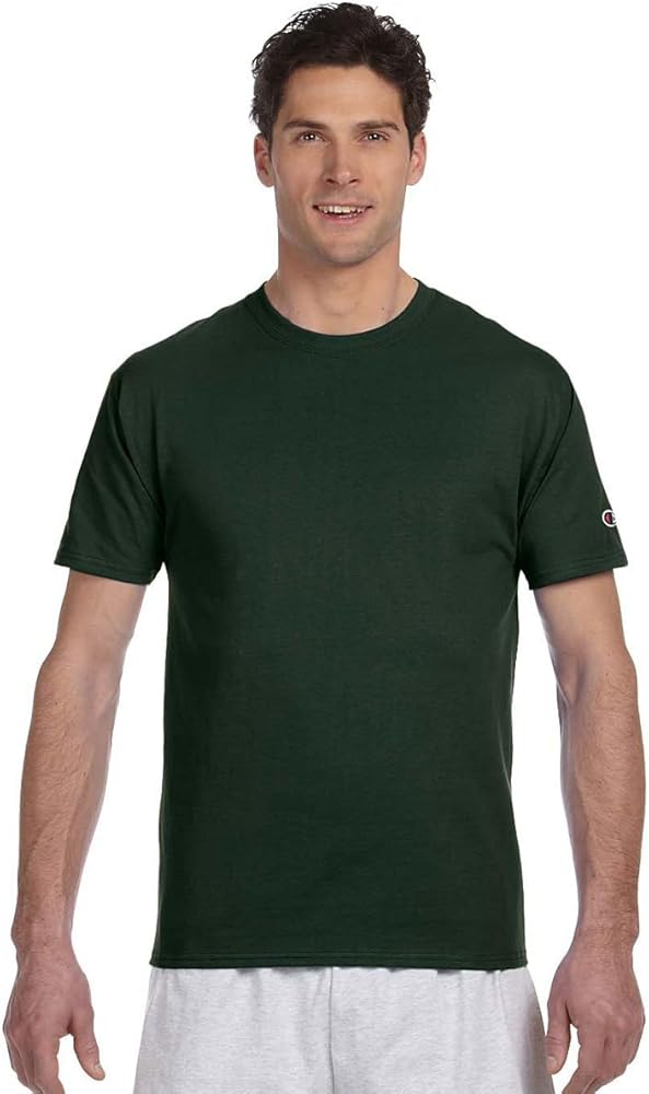 Champion 6.1 oz. Short-Sleeve T-Shirt, 3XL, DARK GREEN