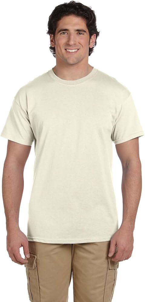 Gildan Men's G2000 Ultra Cotton Adult T-shirt, Natural, Large