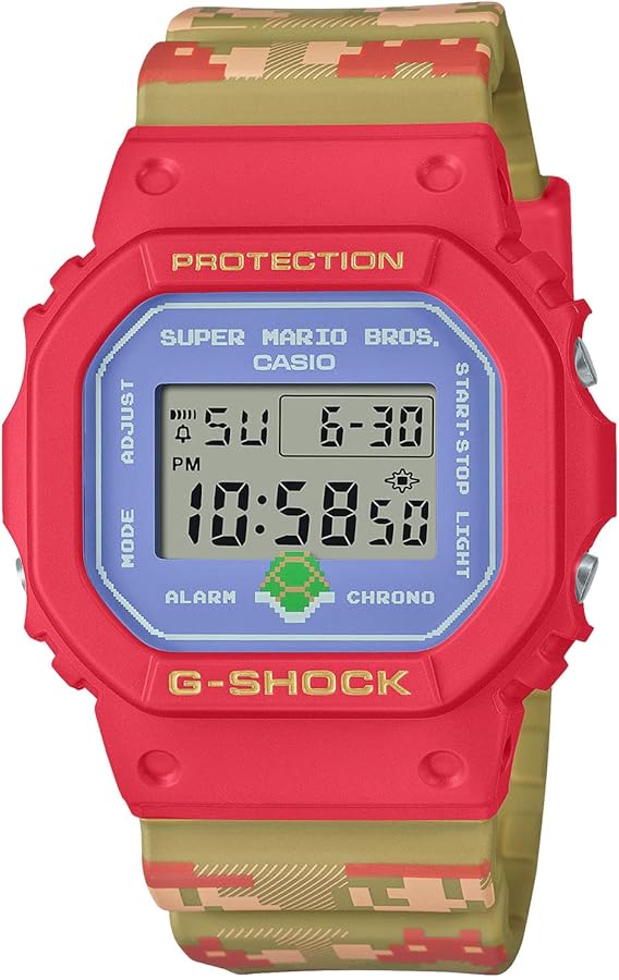 Casio DW-5600SMB-4JR G-Shock Super Mario Bros. Collaboration Model Men's Watch Shipped from Japan Nov 2022 Model, multicolor