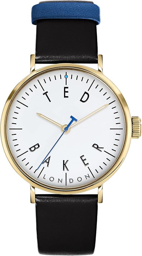 Ted Baker Gents Black Eco-Leather Strap Watch (Model: BKPDPS3029I)