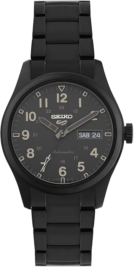 Seiko 5 Sports 'Stealth' Stainless Steel Bracelet SRPJ09K1