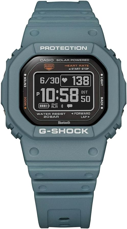 Casio Men's G-Shock Move DW-H5600 Series, Multisport (Run, Walking, Gym Workout), Heart Rate Watch, Quartz Solar Assisted Watch