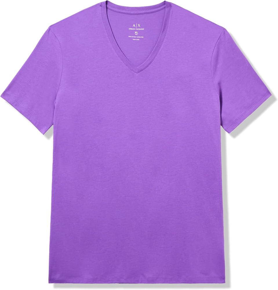 Armani Exchange Men's Basic Pima V Neck Tee