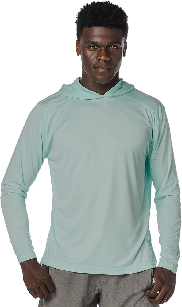 Vapor Apparel Men’s UPF 50+ UV Sun Protection Long Sleeve Performance Hoodie for Sports and Outdoor Lifestyle