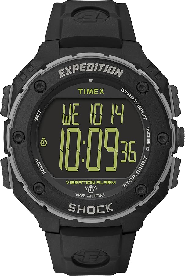 Timex Men's Expedition Shock XL Vibrating Alarm 50mm Watch