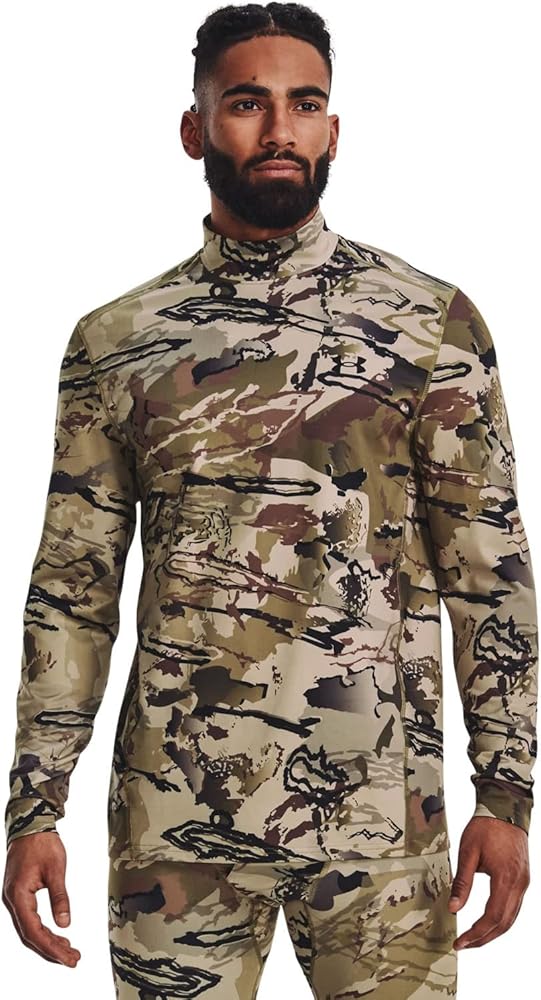 Mens Camo CGI Mock Sweater