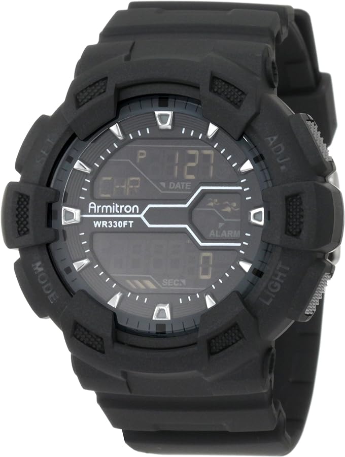 Armitron Sport Men's Digital Chronograph Resin Strap Watch, 40/8246