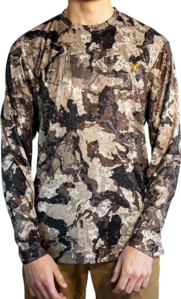 HOT SHOT Men’s Camo Hunting Long Sleeve Shirt – Quick Dry Performance Shirt