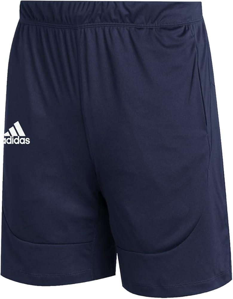 adidas Sideline Knit Short w/Pocket Navy | White LG