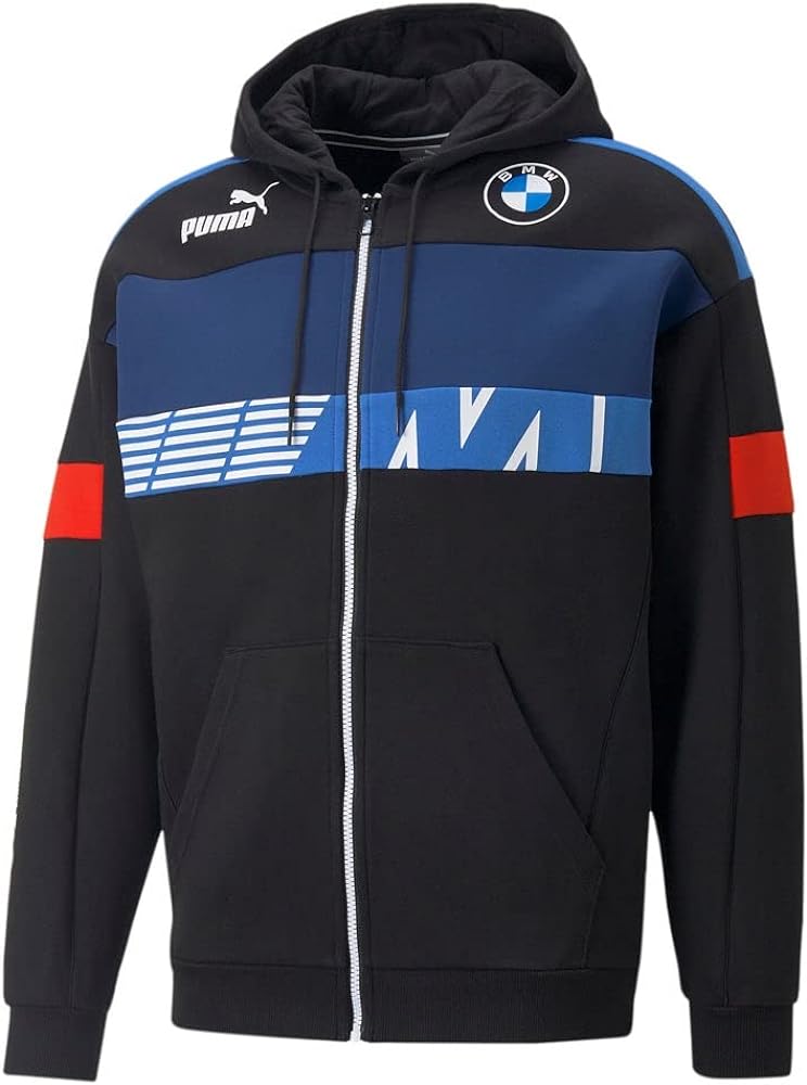 Puma - Mens BMW MMS SDS Sweat Jacket, Color Puma Black, Size: Small