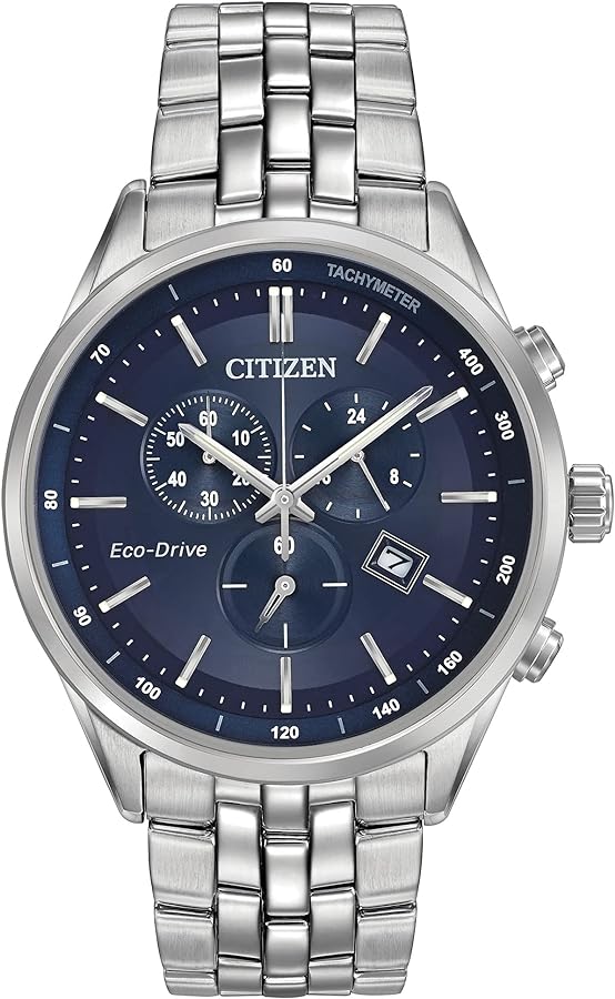 Citizen Men's Classic Corso Eco-Drive Watch, Chronograph, 12/24 Hour Time, Date, Sapphire Crystal