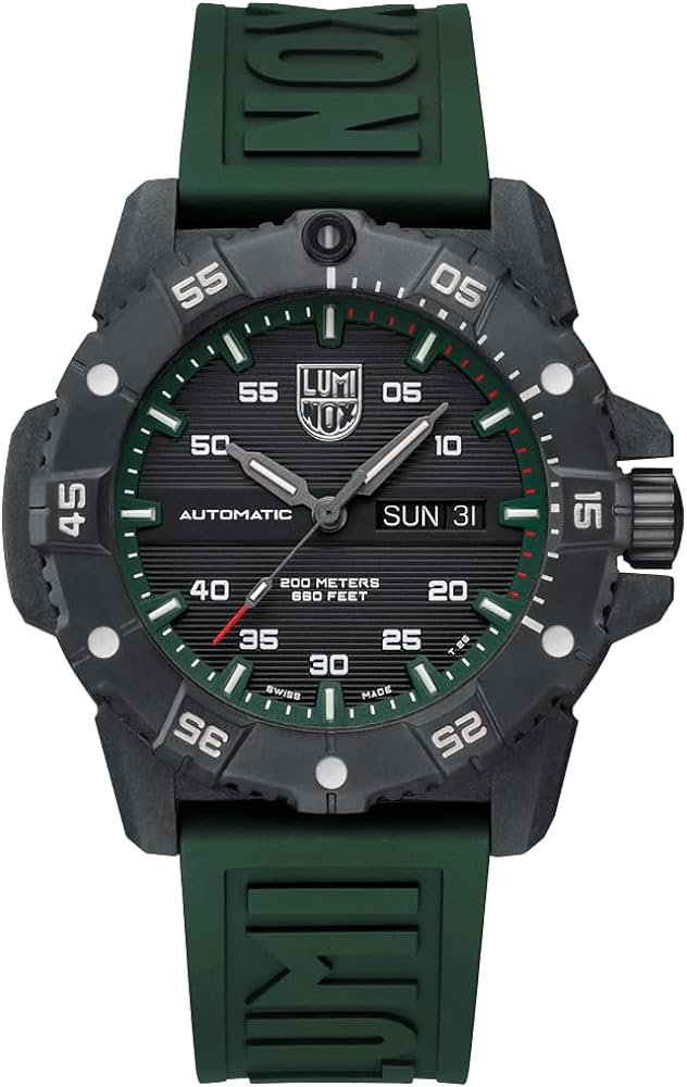 Luminox XS.3877 Men's Master Carbon Seal Green Rubber Strap Watch