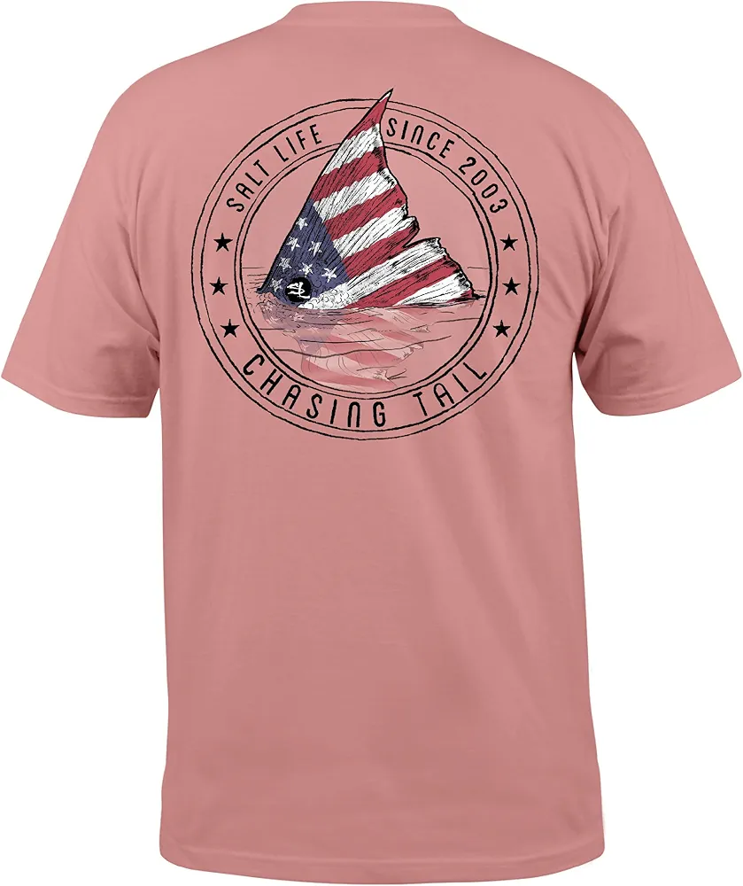 Salt Life Men's Redfish Stars & Stripes Short Sleeve Tee