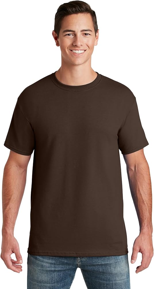 Jerzees Dri-Power Mens Active T-Shirt Medium Chocoalte