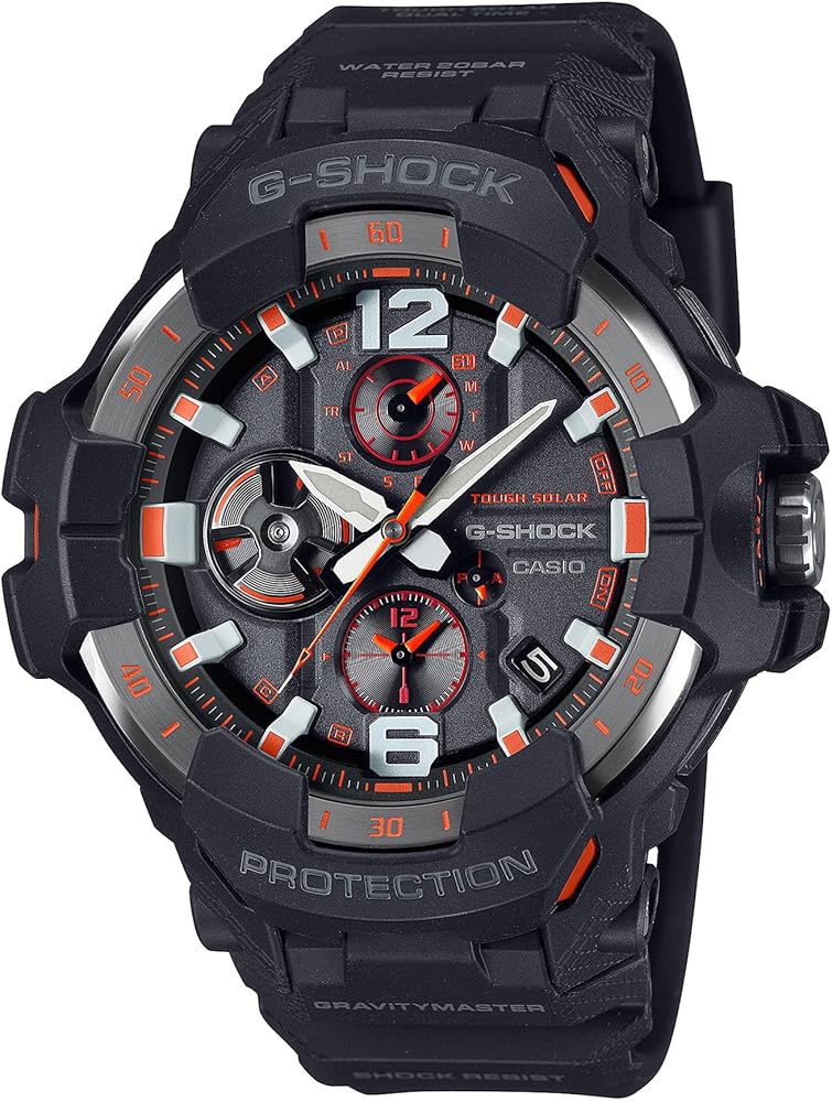 G-Shock Casio Master of G Air Gravitymaster Solar Connected Black Resin Strap Watch - GRB300-1A4