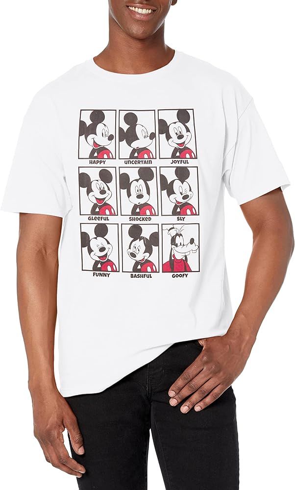 Disney Men's Characters Mickey Mood T-Shirt