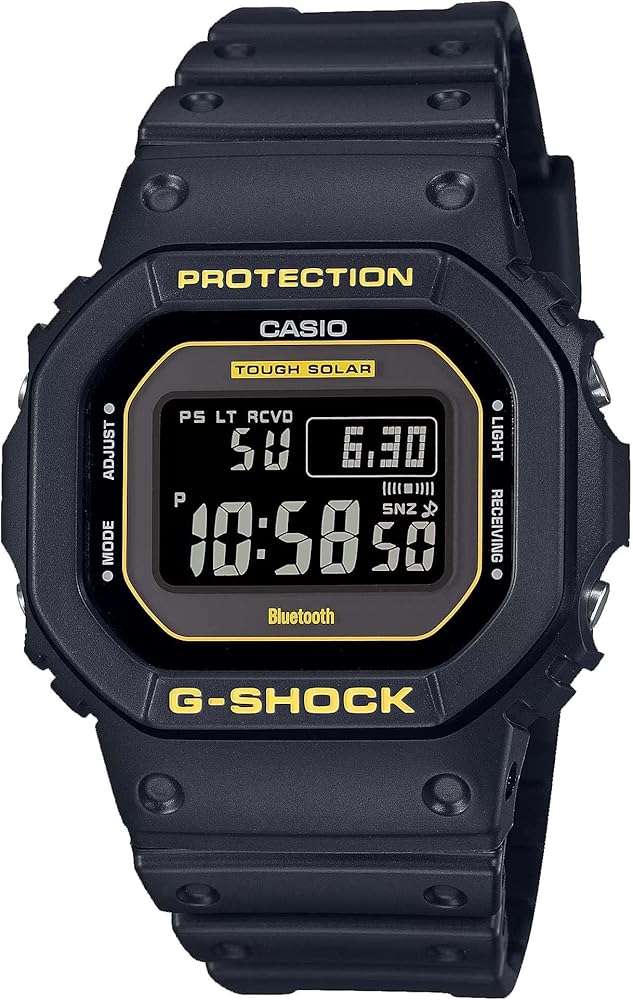 G-Shock Casio GWB5600CY-1 Men's Tough Solar Alarm Chronograph Caution Yellow Black Watch