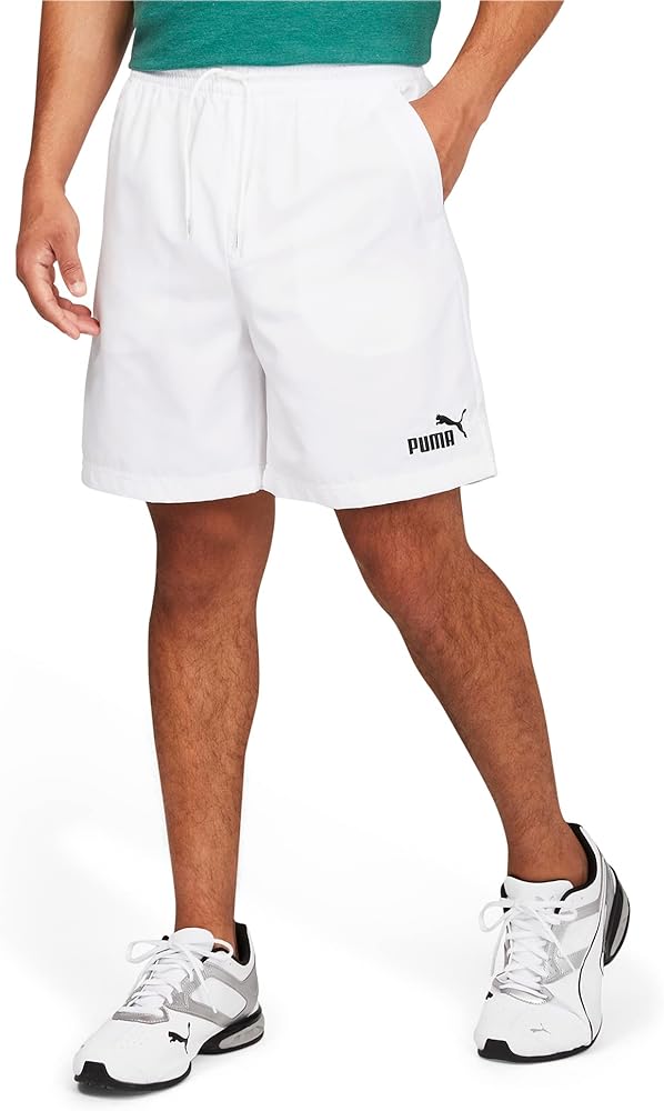 PUMA Men's Essentials Embroidery Woven Shorts