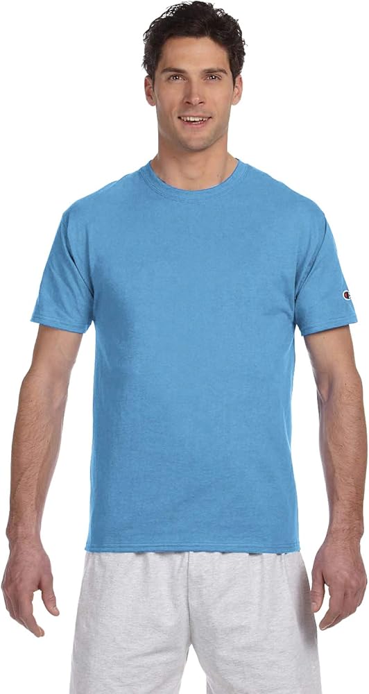 Champion Adult 6 oz. Short-Sleeve T-Shirt S LIGHT BLUE