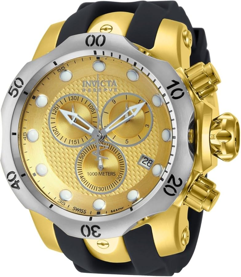 Invicta Men's 16151 Venom Analog Display Swiss Quartz Black Watch