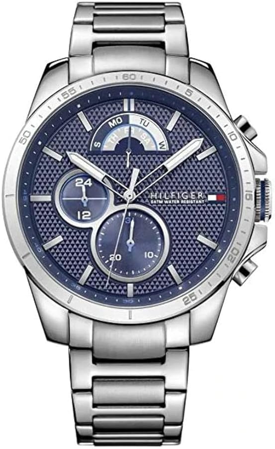 Tommy Hilfiger Men's 1791348 COOL SPORT Analog Display Quartz Silver Watch