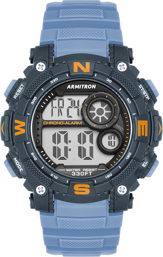 Armitron Sport Men's Digital Chronograph Resin Strap Watch, 40-8284